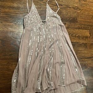 Free people size XS mini dress with sequins.